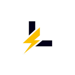 L Electric Modern logo design ideas