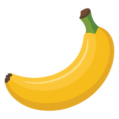 banana on white background