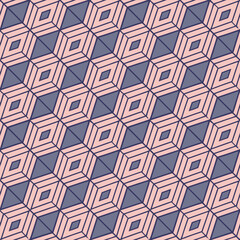 Modern Seamless Geometric Diamond Pattern