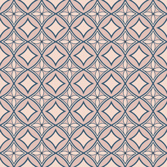 Elegant Seamless Geometric Pattern in Pastel Colors
