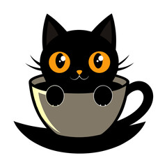 black cat face