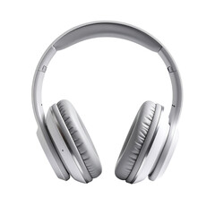 Over-ear headphones, light gray, front view