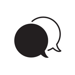 comment icon speech bubble symbol Chat message icons - talk message Bubble chat icon. web vector icon