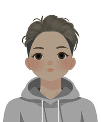 Male Character with multiple facial expressions - Digital Illustration