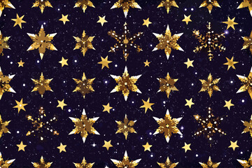 Elegant vector illustration of golden fireworks on a dark blue background. Perfect for festive designs, New Year celebrations, holiday decorations, party invitations, greeting cards, and event posters