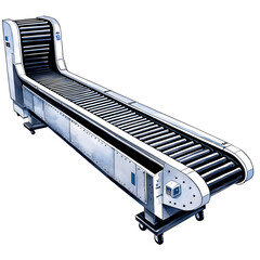 Industrial roller conveyor system