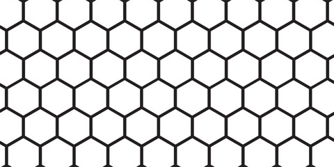 abstract black colour geometric hexagon honeycomb pattern, Vector Illustration. with white background