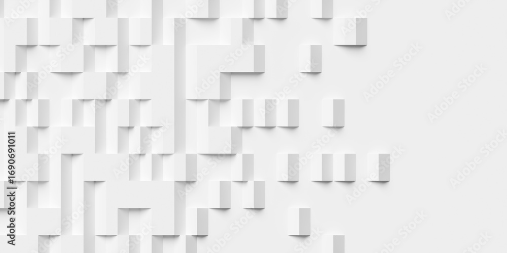 Poster randomly shifted offset wide lines or blocks geometry background wallpaper banner fading out with co