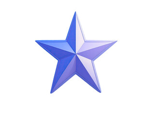 Obraz premium A stylized, multifaceted, light purple star