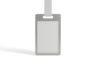 Steel ID Card Holder Mockup for Corporate Branding