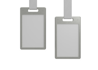 Steel ID Holder Mockup for Office and Event
