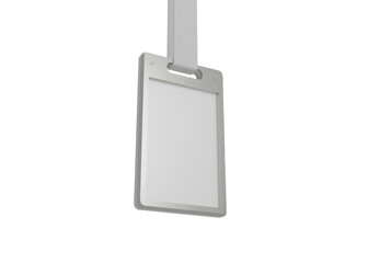 Steel Name Badge Holder Mockup