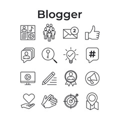 Blogger Icons Set