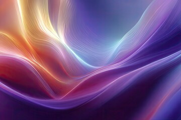 Abstract swirling lines of vibrant color