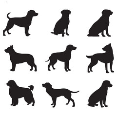 Exclusive Collection of Dog Silhouettes