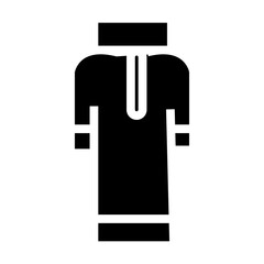 black clothes muslim vector illustration