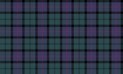 Seamless plaid fabric in green, purple, pink, and black for textiles and clothing design, shirts, dresses, skirts, and pants, adding a unique charm to every look.