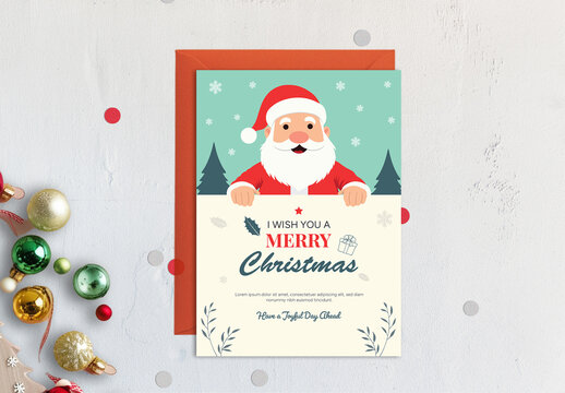 Christmas Greeting Card Layout