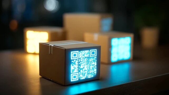 Smart Packaging Production Line with QR Codes and RFID Technology