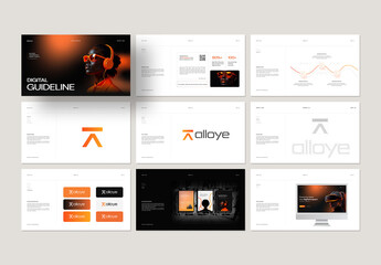 Modern & Digital Brand Guidelines Presentation Template