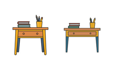 wooden table and chairs