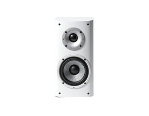 Obraz premium White 2-way speaker, front view
