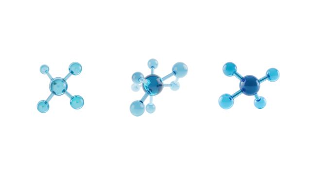 Molecule on transparent background png