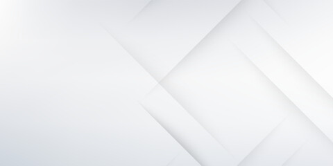 Modern White Abstract Geometric Background with Overlapping Shapes. Modern trendy design in vector illustration