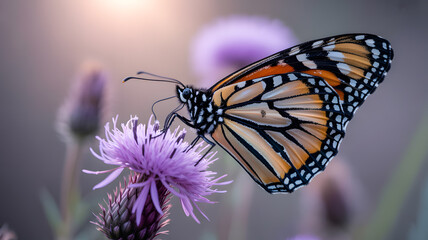 Obraz premium Monarch Butterfly on Flower