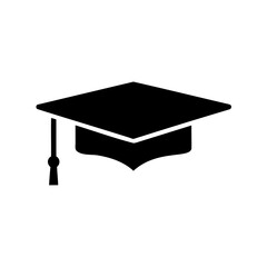 Graduation cap represents academic achievement, knowledge acquisition, and the pursuit of education