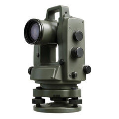 Theodolite Surveying Instrument Isolated on White Background