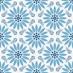 Geometric with floral pattern background, ceramic tile pattern, Indian pattern, tile design, wrap, abstract, carpet, floral style