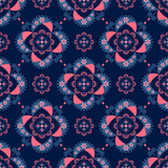 Geometric with floral pattern background, ceramic tile pattern, Indian pattern, tile design, wrap, abstract, carpet, floral style