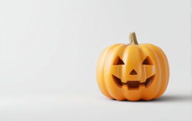 A pumpkin with a smiley face on it