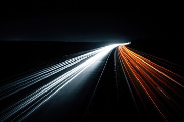 Night highway with light trails (8)
