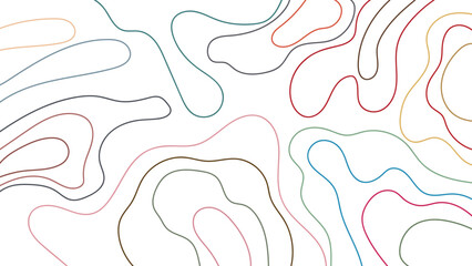 ABSTRACT BACKGROUND FLAT ORANGE BROWN PURPLE BLUE SMOOTH COLOR WITH HANDDRAWN ORGANIC SHAPES LINES DESIGN VECTOR TEMPLATE GOOD FOR MODERN WEBSITE, WALLPAPER, COVER DESIGN 