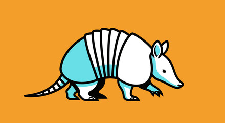 Illustration of a Cute Armadillo.