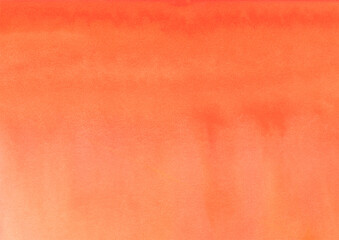 にじみのあるオレンジ色の水彩背景素材