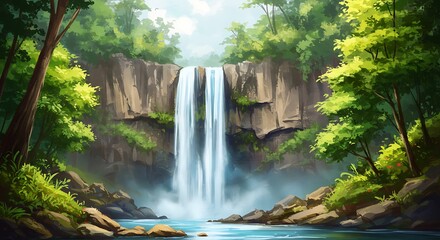 Emerald Falls' Whisper