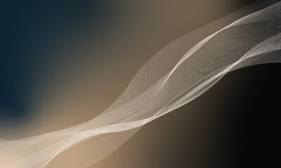 "Elegant Wave Mesh on Gradient Backdrop"

Description:
A sophisticated abstract background featuring a delicate mesh wave flowing diagonally across a gradient backdrop of deep blue, soft brown.