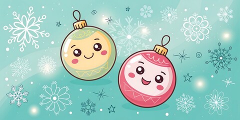 Pixel Art Christmas Ornaments: Festive Winter Design
