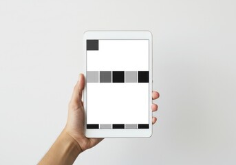 Tablet palette in a studio setting