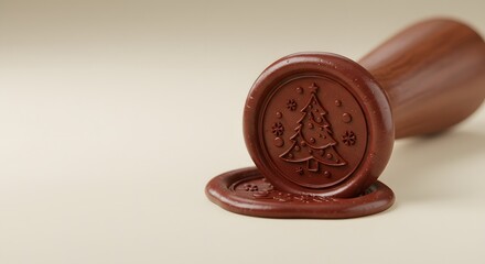 Christmas Tree Wax Seal Stamp, Holiday Decoration