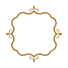 Frame Ornament on White Background