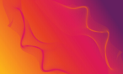 Title (Background):
"Vibrant Flow Waves"

Description:
An energetic abstract background with flowing wave-like lines in vivid orange, pink, and purple gradients.