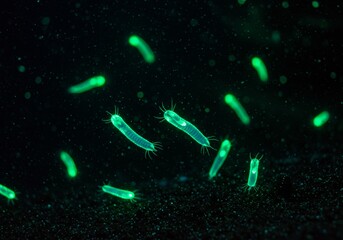 Microorganisms Glow in Darkness, Bioluminescence in Water