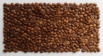 Fototapeta premium Roasted Coffee Beans Background - Aromatic Coffee Texture