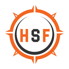 HSF letter design. HSF letter technology logo design. HSF Monogram logo design for an entrepreneur and business.