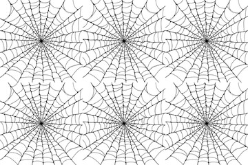 Spider web background, seamless pattern of spider web