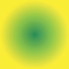 Radial Modern Forest Green Lime Yellow Shine